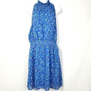 NWT A. NEW DAY XL Blue Floral Sleeveless Dress